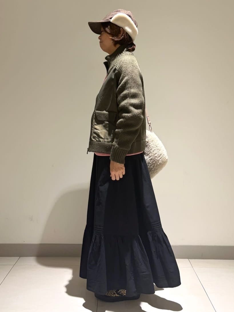 Haruさんの「Dessin｜【洗える】リブタートルネックニット」を使ったコーディネート