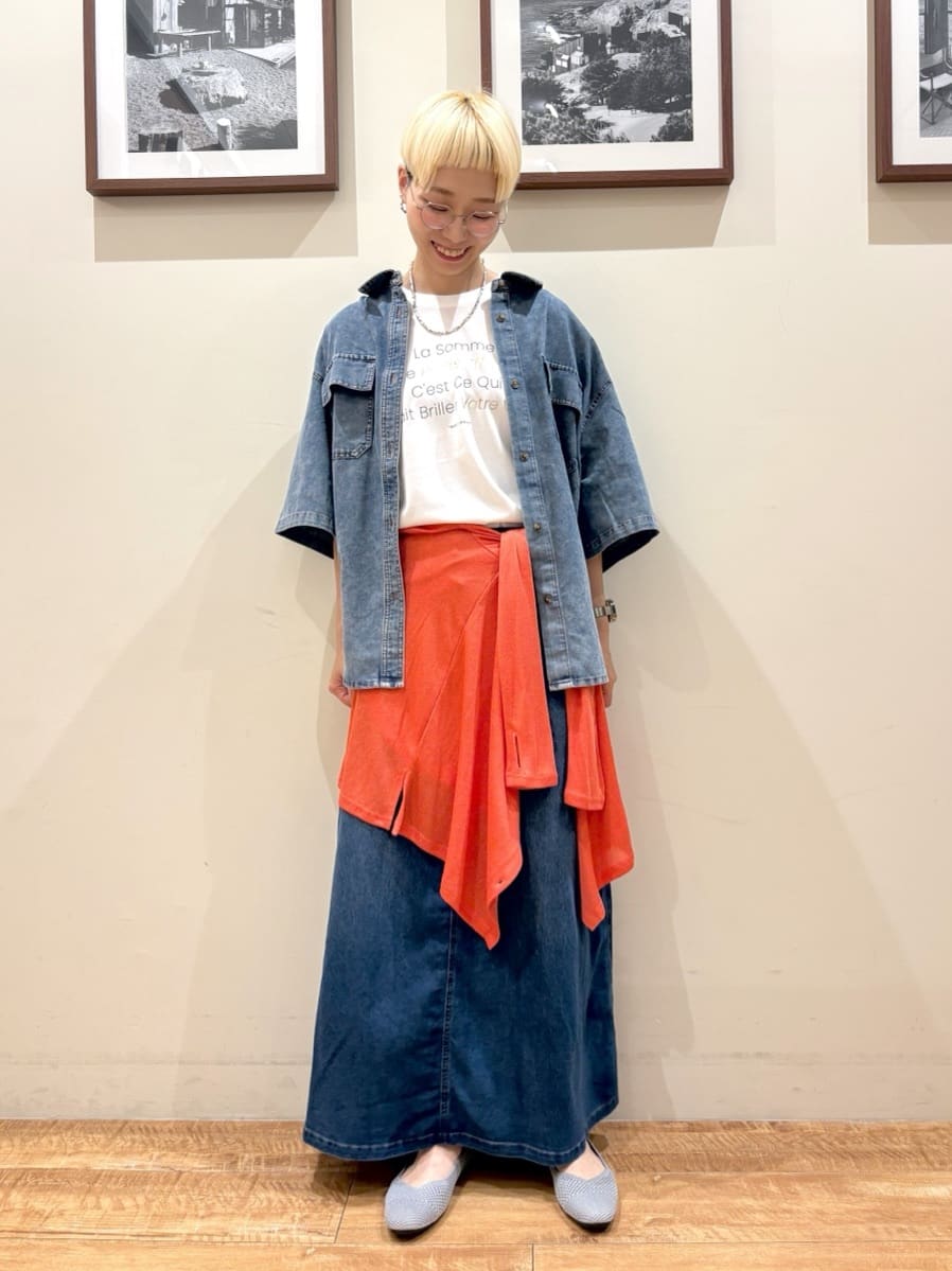 Ayumiさんの「SHOO･LA･RUE｜【S-LL/ひんやり/UV】手の甲まで隠れる トッパーカーディガン」を使ったコーディネート