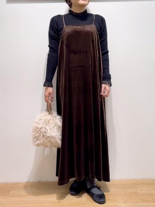 Hamaさんの「Dessin｜【洗える】オーガンジーフリルニット」を使ったコーディネート