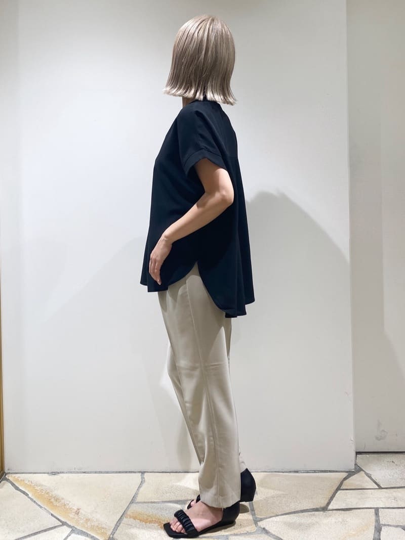 rieさんの「index｜《7色展開／SS-LLサイズ》ストレッチスキッパーブラウス／セットアップ対応【洗濯機洗い可／防シワ】」を使ったコーディネート