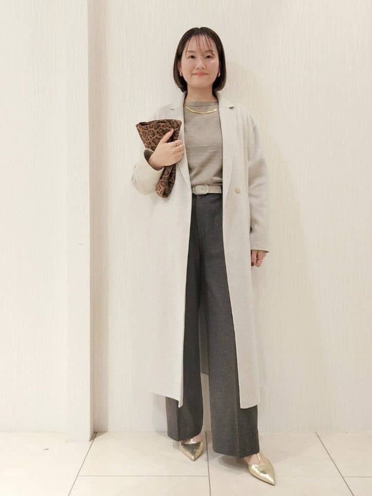 naokoさんの「UNTITLED｜【アンサンブル可/洗える/ボタンなし】シルクウールカシミヤ 着流しカーディガン」を使ったコーディネート