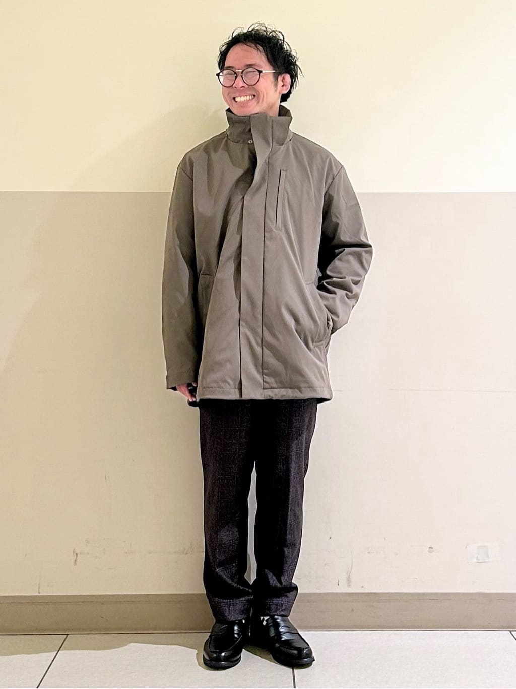 KENJI Iさんの「THE SHOP TK｜【3WAY】中綿ライナー付き カルゼコート　洗濯機OK/ON・OFF対応」を使ったコーディネート