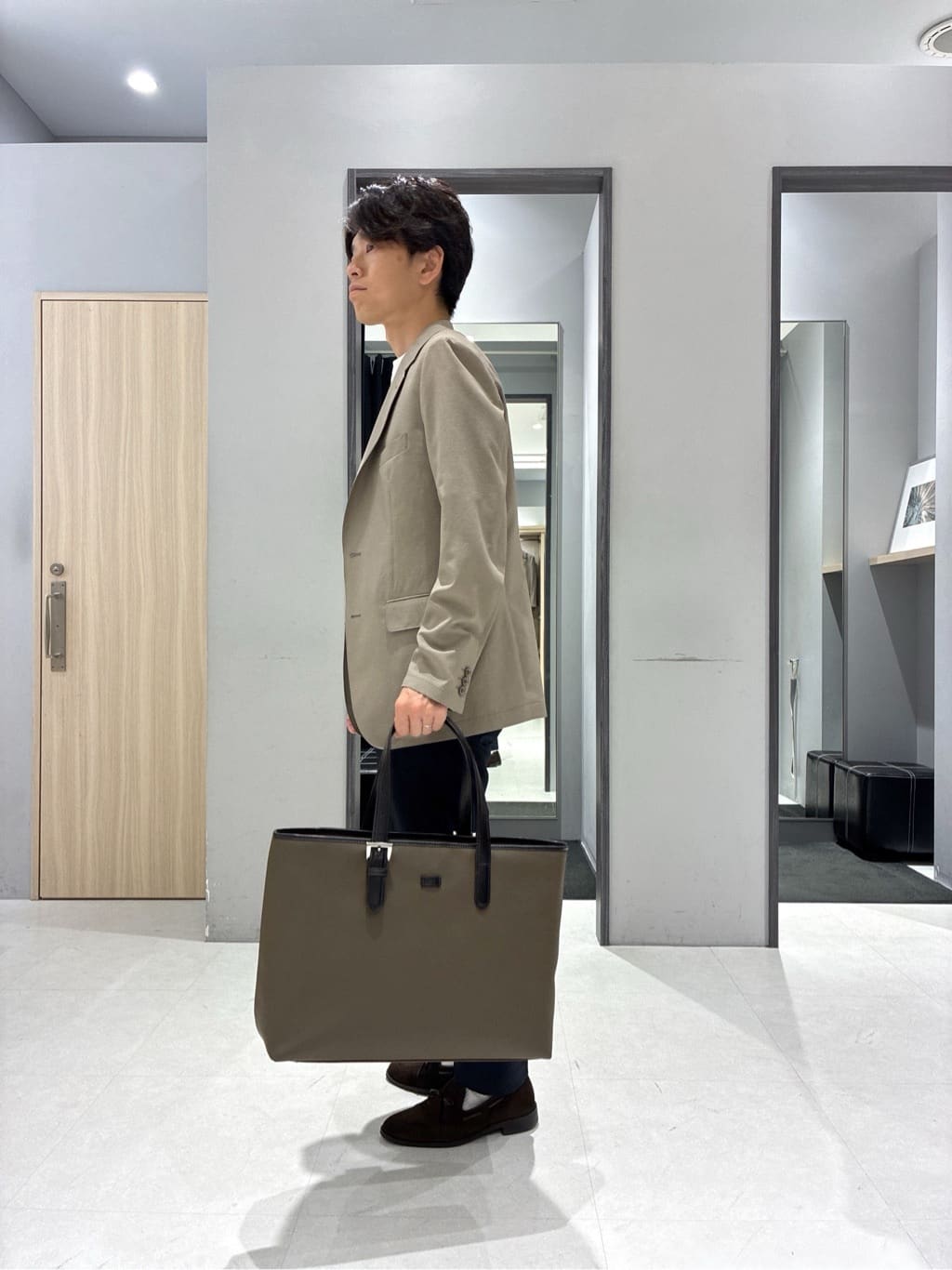 わいずみさんの「TAKEO KIKUCHI｜【COOL CITY WEAR】アーバンクール ジャケット /接触冷感・吸水速乾」を使ったコーディネート