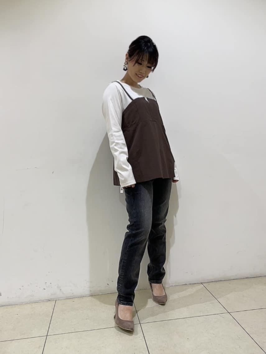 watanabeさんの「UNTITLED｜【洗える/ゆったりシルエット】ビスチェドッキング　プルオーバー」を使ったコーディネート