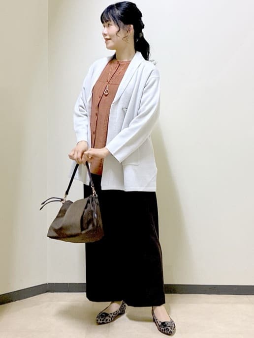  beni_gingerさんの「Reflect｜【ライトアウター／気軽な羽織に◎】オフボディカーディガン」を使ったコーディネート