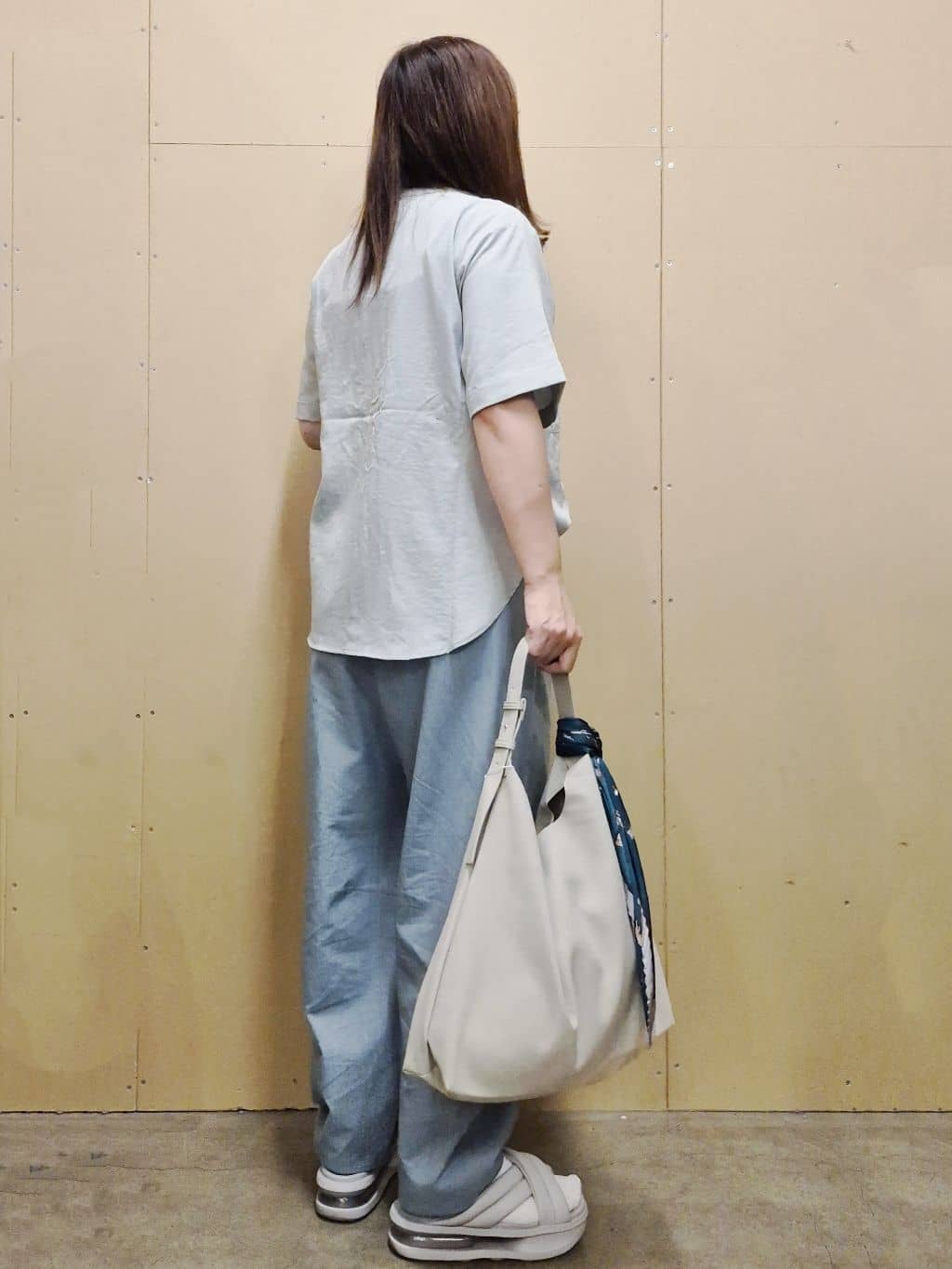 ひさえさんの「THE SHOP TK｜ダブルポケット5分袖シャツ/体型カバー／洗濯機OK」を使ったコーディネート