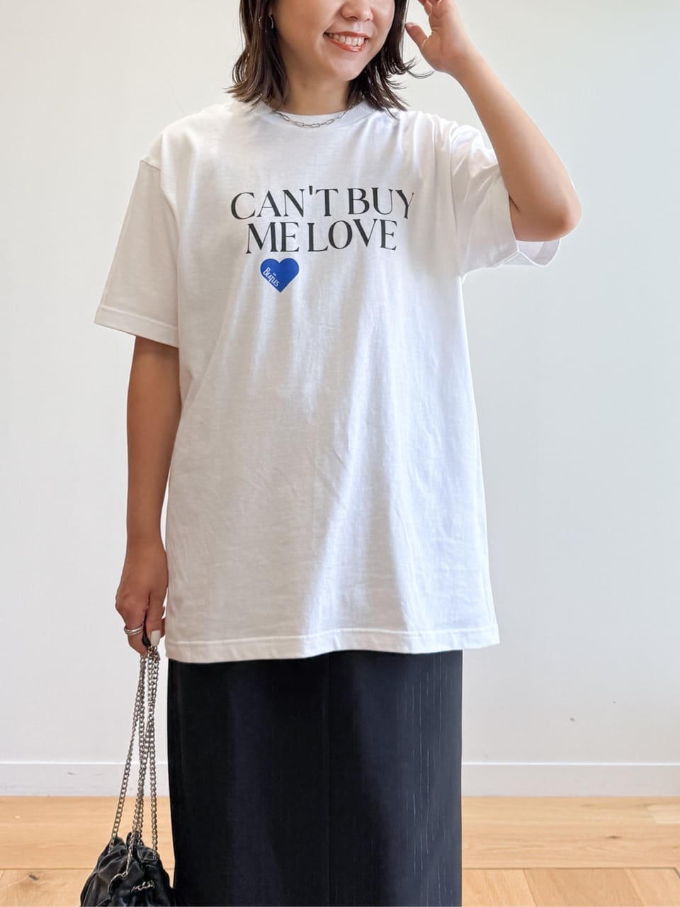 yuka.aさんの「OPAQUE.CLIP｜ロックTシャツ別注アソート【GREEN DAY／METALLICA／THE BEATLES】」を使ったコーディネート