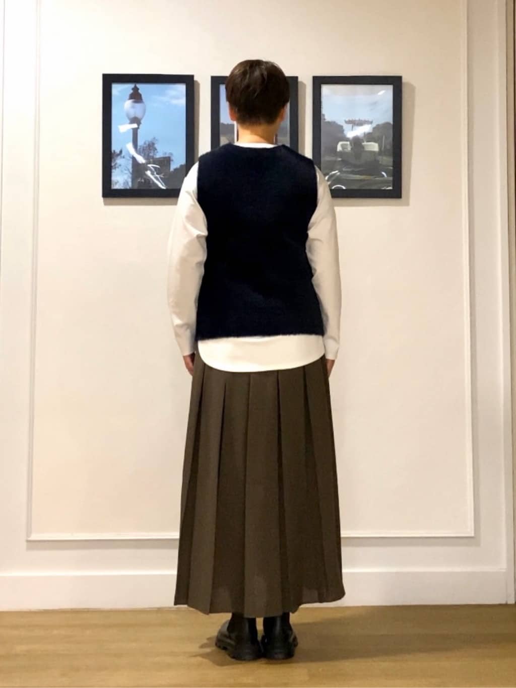 Hiroさんの「Dessin｜【洗える】ファーヤーンジップジレ」を使ったコーディネート