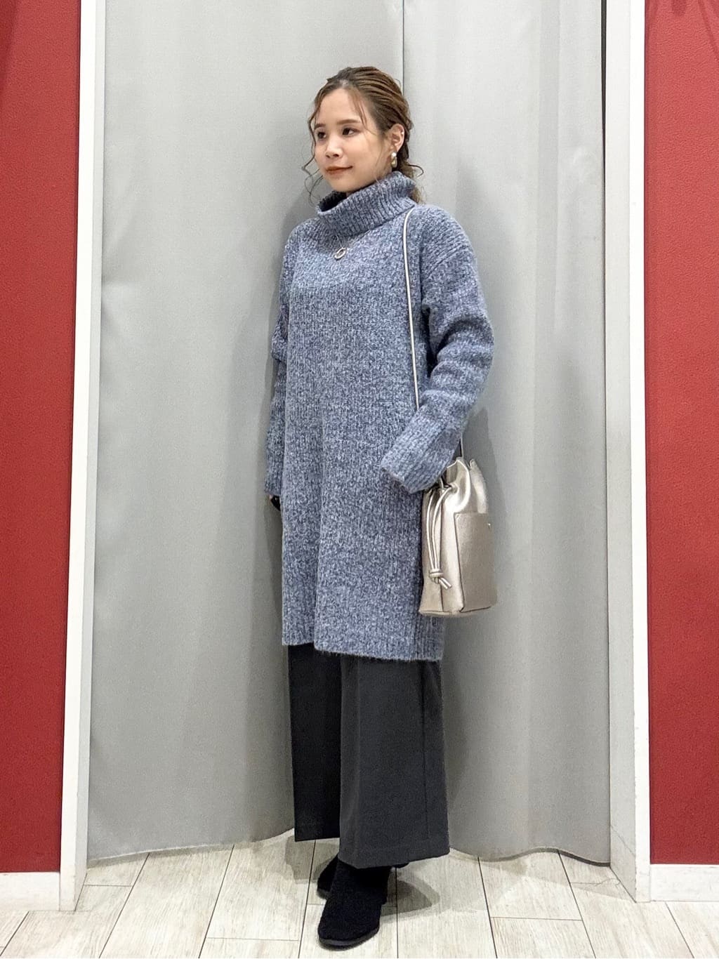 shioさんの「SHOO･LA･RUE｜【洗濯機可/撥水/リバーシブル】 ノーカラー中綿ブルゾン」を使ったコーディネート