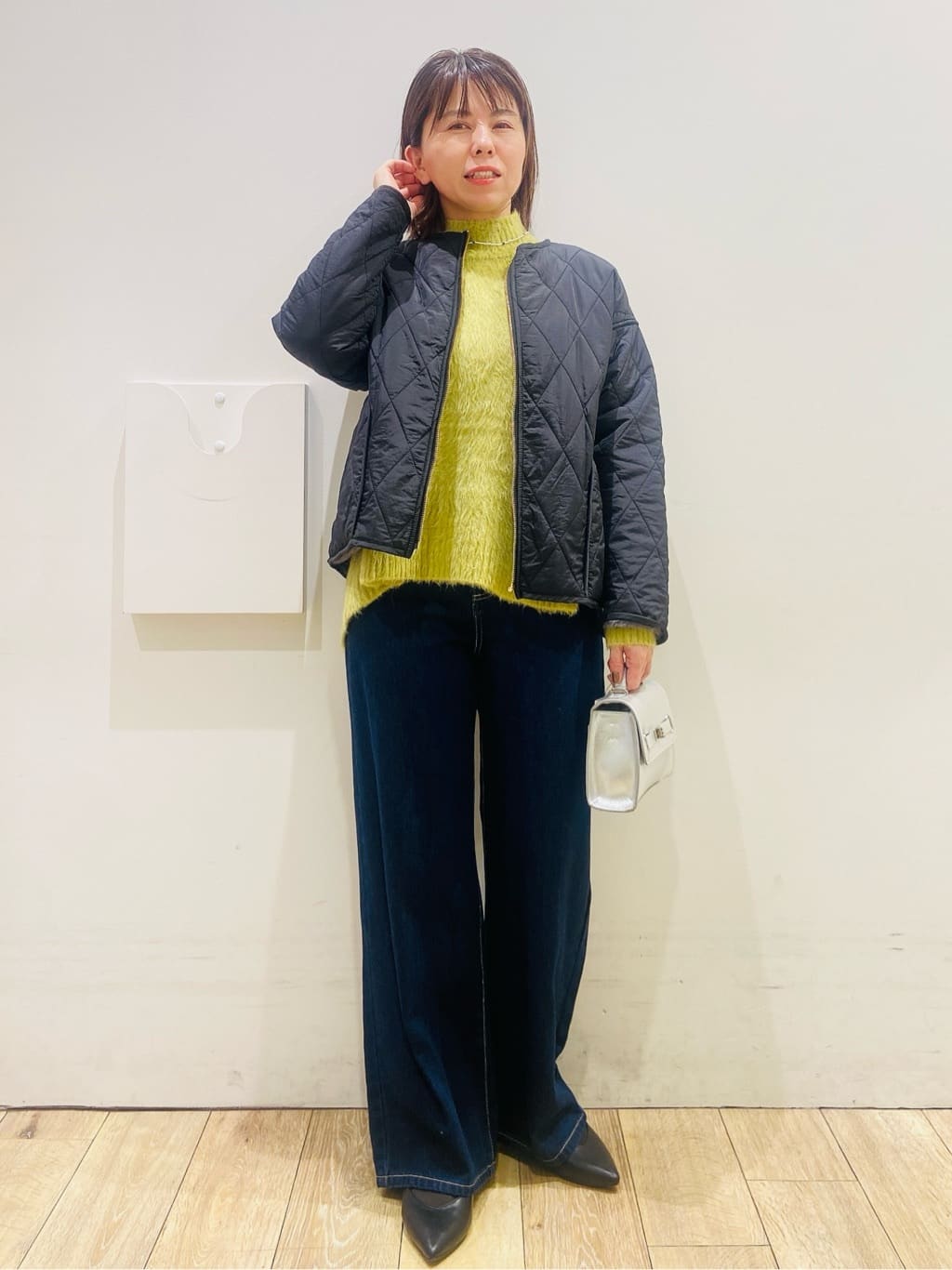 YUKOさんの「index｜ハイネックパフニット【洗濯機OK】」を使ったコーディネート