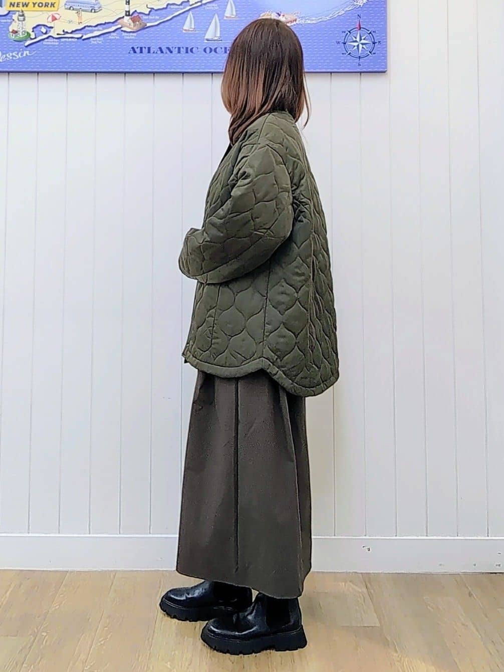 itoさんの「Dessin｜【1枚着/2WAY】ドッキングワンピース」を使ったコーディネート