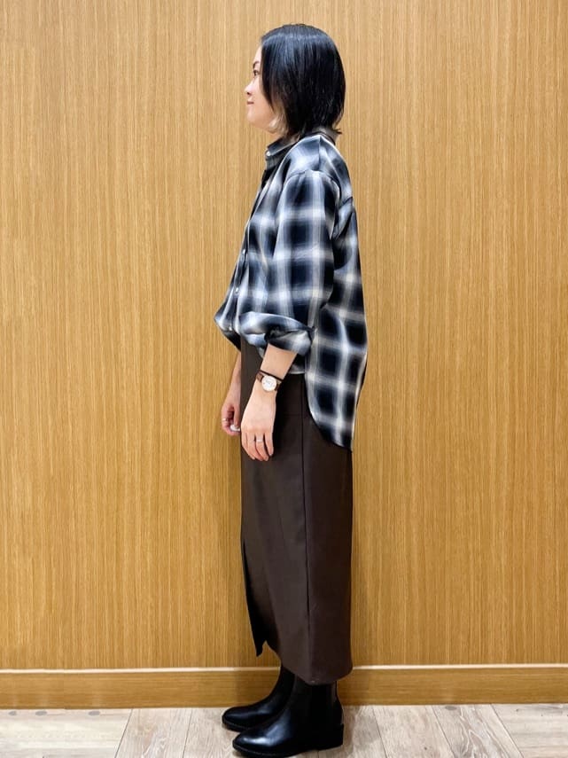 aさんの「OPAQUE.CLIP｜オンブレチェックシャツ【洗濯機洗い可】」を使ったコーディネート