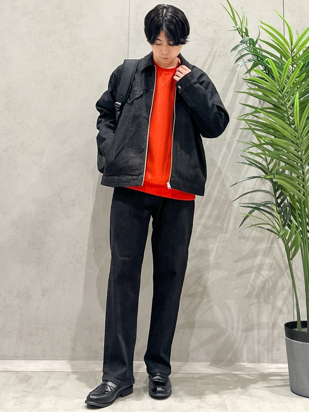 SHI-MAさんの「THE SHOP TK｜コットンデニムブルゾン 【セットアップ可】」を使ったコーディネート