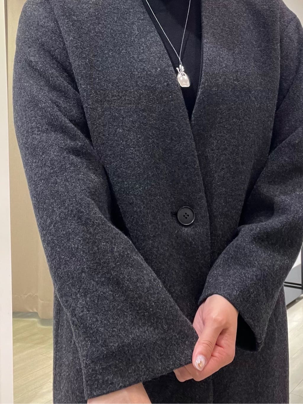 TOMOMIさんの「INDIVI｜【軽量／ウール混】ライトフォルム ロングコート」を使ったコーディネート