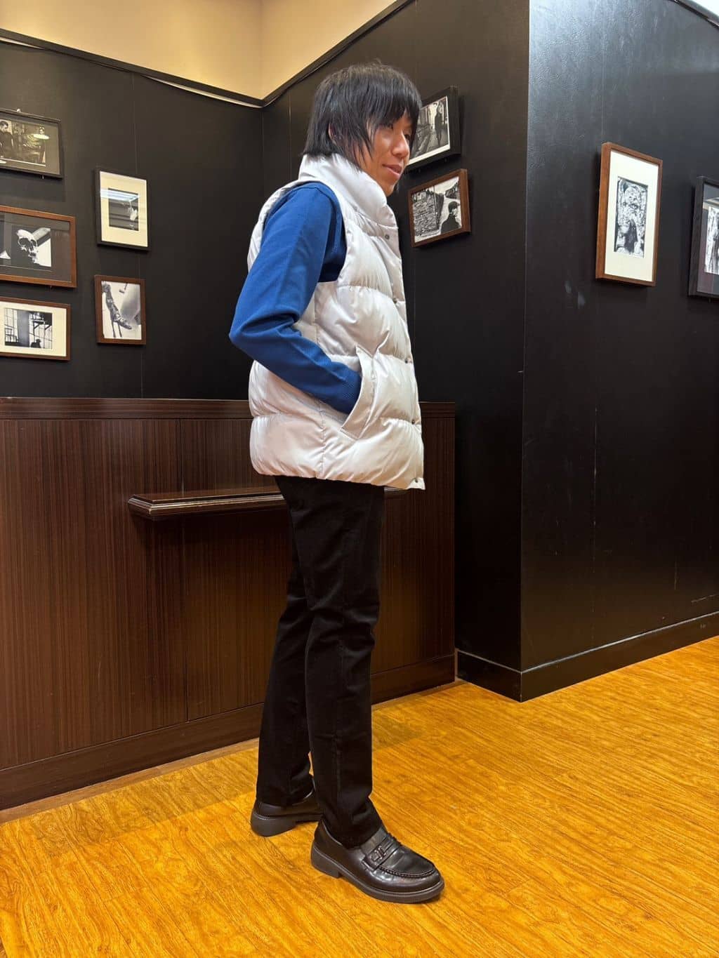 moritaさんの「TAKEO KIKUCHI｜【袖取り外し可】デタッチャブル ダウンブルゾン」を使ったコーディネート