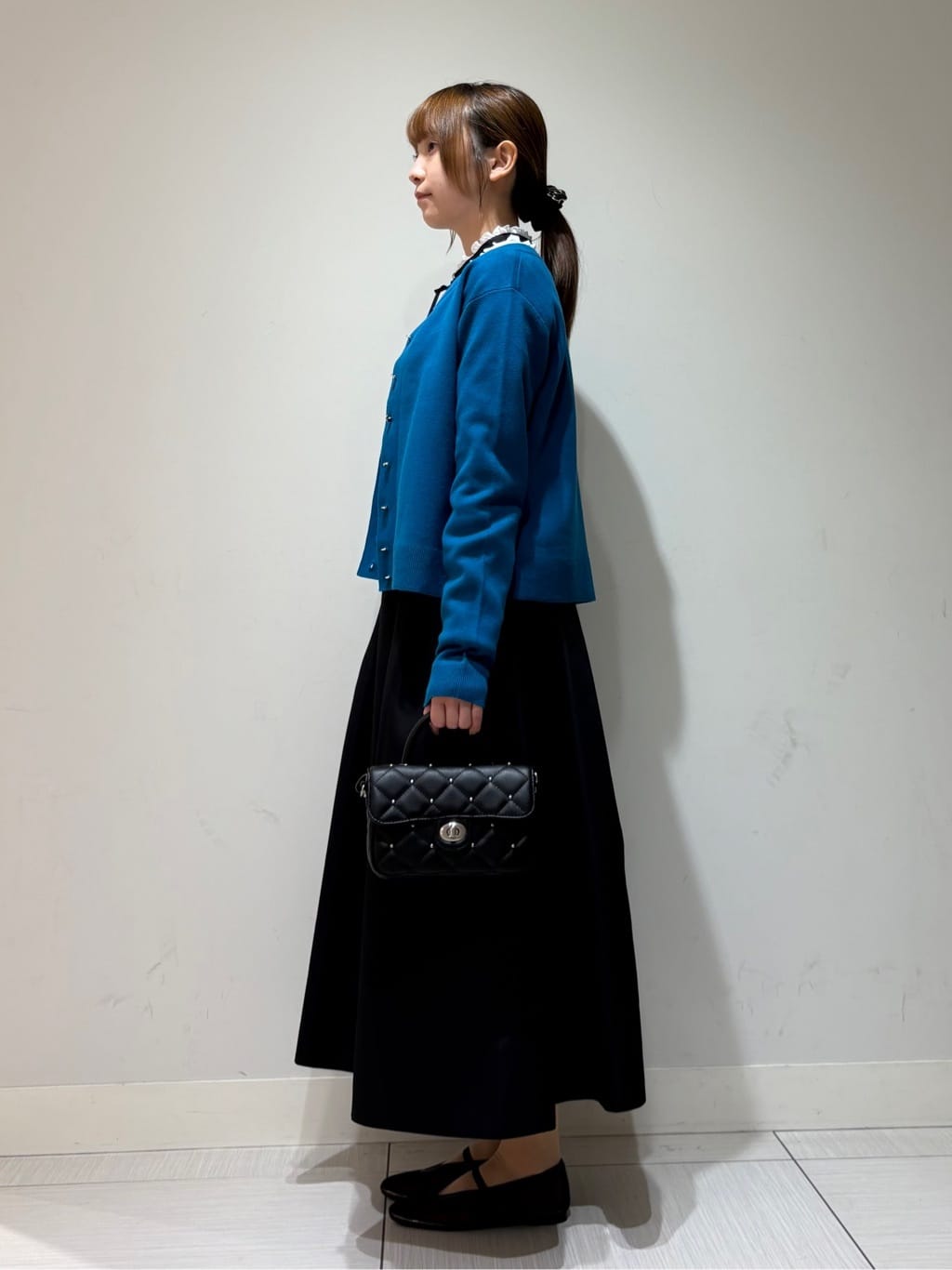 やなぎさんの「DRESSTERIOR｜キルテッドショルダーバッグ」を使ったコーディネート