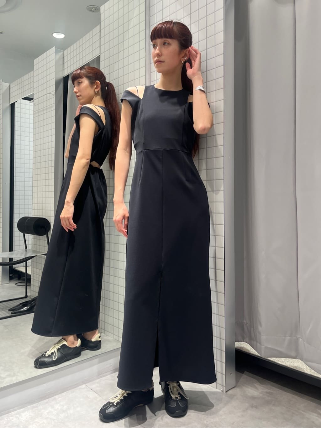 Rielさんの「CODE A｜slit jersey dress」を使ったコーディネート