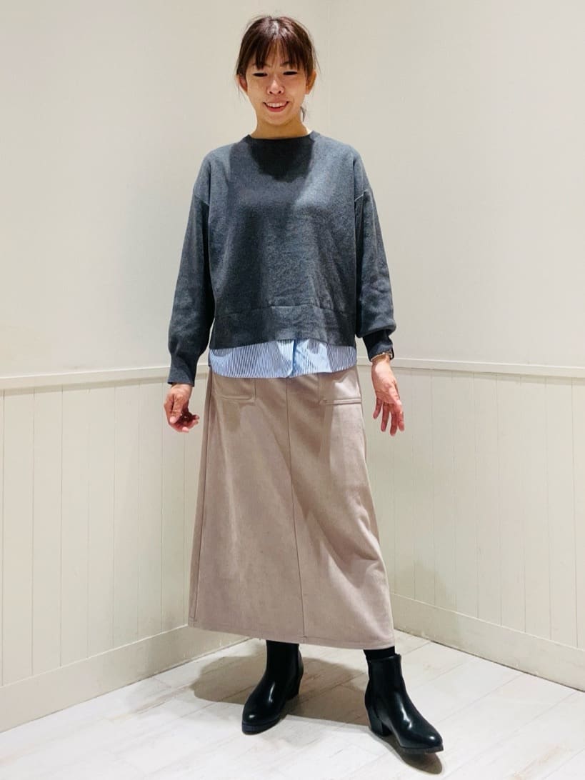 Kyonさんの「SHOO･LA･RUE｜キラキラバックストレッチブーツ」を使ったコーディネート