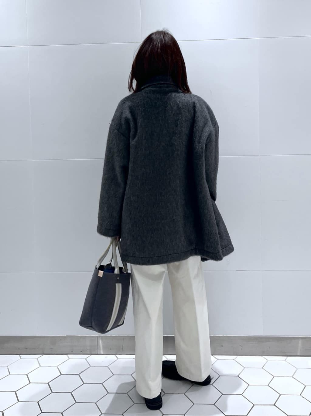 Makinoさんの「Dessin｜シャギーコート」を使ったコーディネート