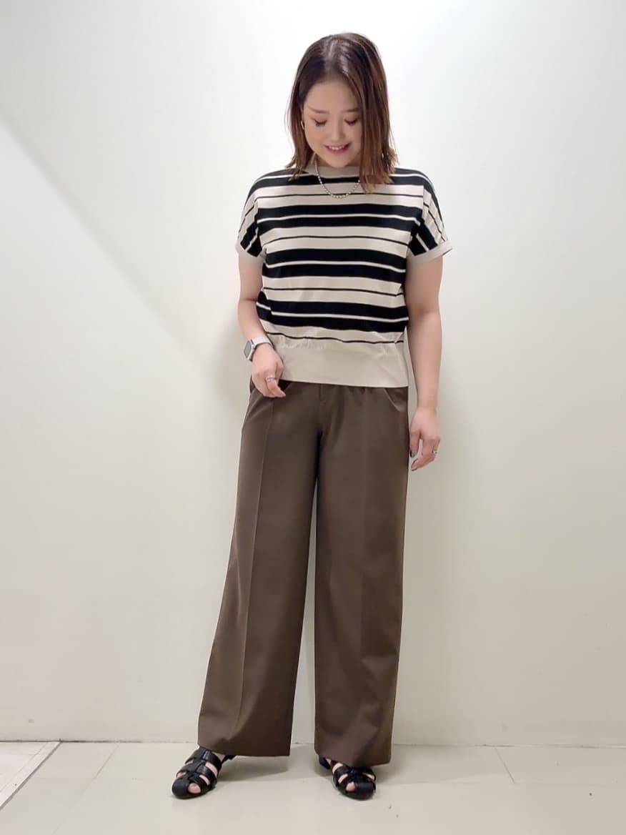 YUIさんの「UNTITLED｜【洗える/前後2WAY】ネックプルオーバーニット」を使ったコーディネート