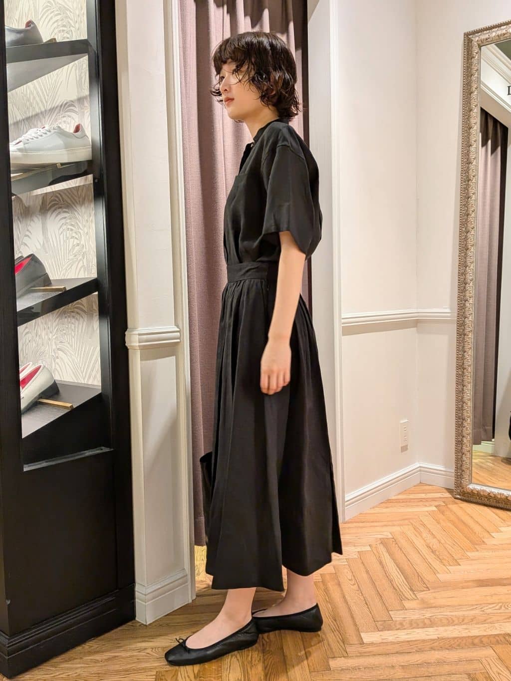 saoriさんの「DRESSTERIOR｜◆ソフトレザーバレエシューズ」を使ったコーディネート