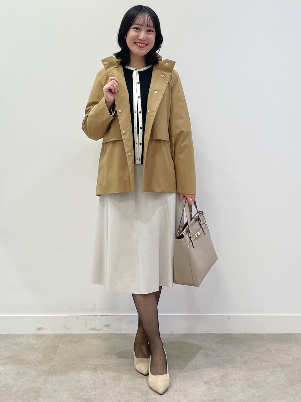 yukariさんの「Reflect｜【すっきり見え／フード取り外し可／通勤におすすめ◎】ライティアウター」を使ったコーディネート