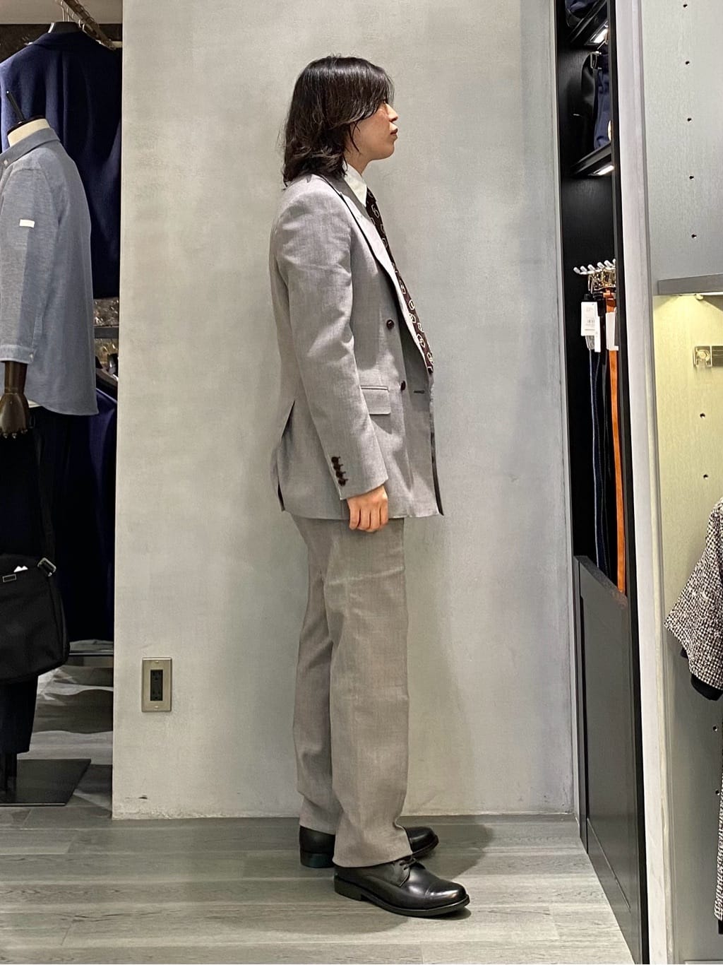 nishiさんの「TAKEO KIKUCHI｜【Made in JAPAN】市松紋 ドレスシャツ」を使ったコーディネート