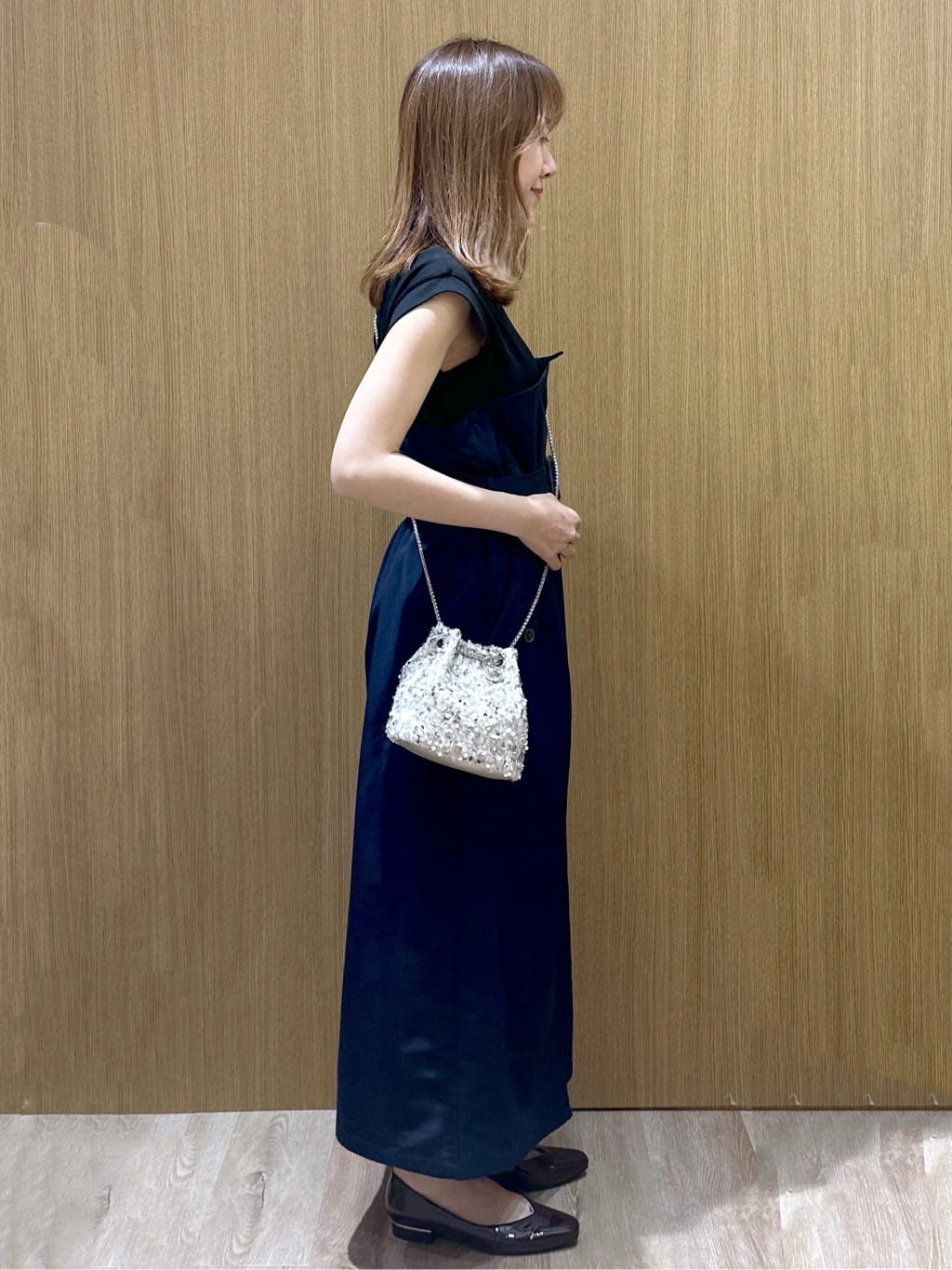 yukaさんの「OPAQUE.CLIP｜トレンチ風ベアドッキングワンピース【洗濯機洗い可】」を使ったコーディネート