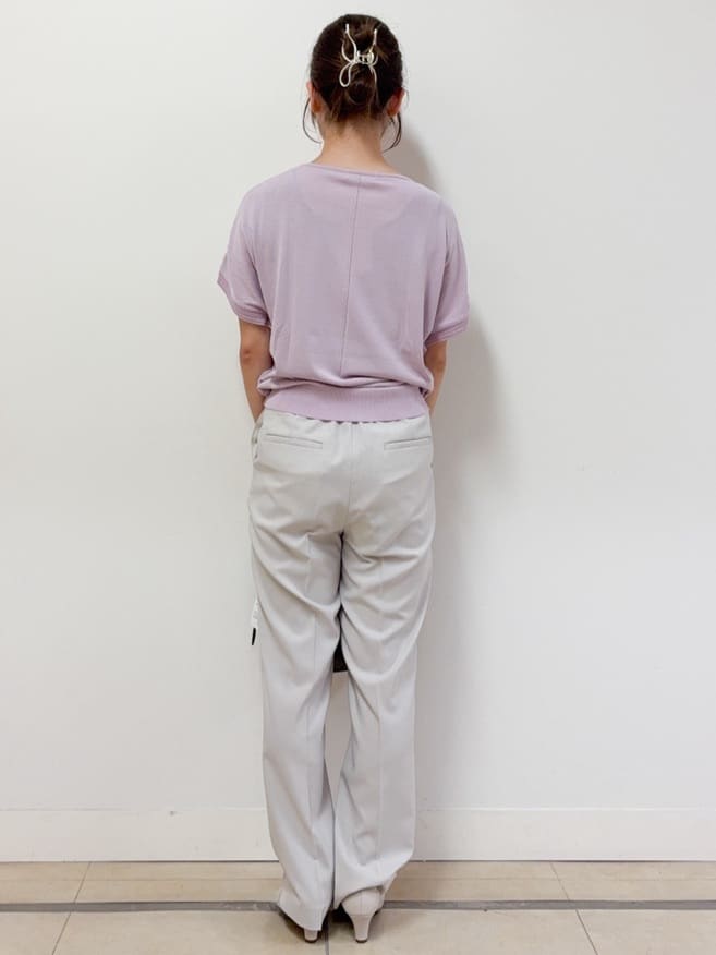 ハルさんの「Reflect｜【選べる7色◎／手洗い可／二の腕カバー】半袖ニット」を使ったコーディネート
