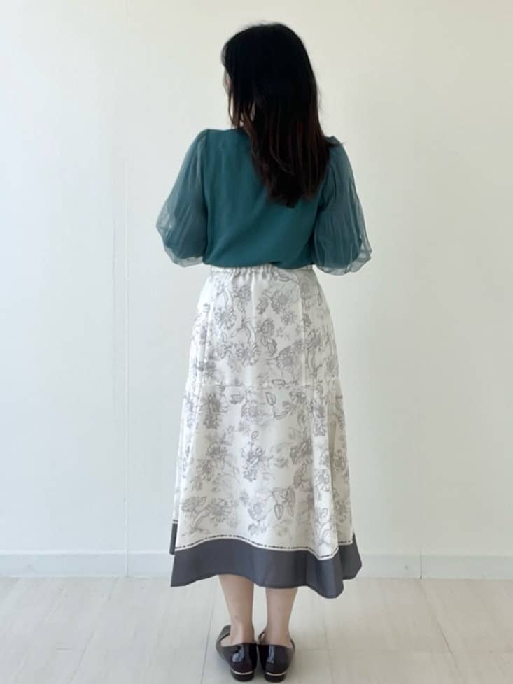 Mori Moriさんの「index｜《5色展開》マジョリカプリーツスリーブニット【洗濯機洗い可】」を使ったコーディネート