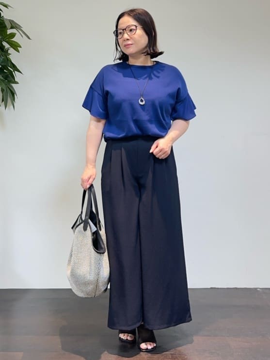 Asamiさんの「UNTITLED｜メタリックメッシュトート」を使ったコーディネート