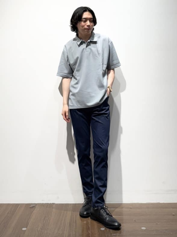 Tightさんの「THE SHOP TK｜ドライタッチカノコポロシャツ 洗濯機OK」を使ったコーディネート