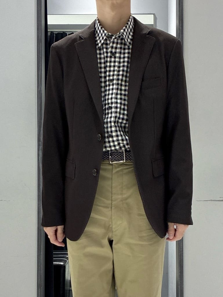 わいずみさんの「TAKEO KIKUCHI｜【360&deg;ストレッチ／セットアップ対応】None Of Stress ジャケット」を使ったコーディネート