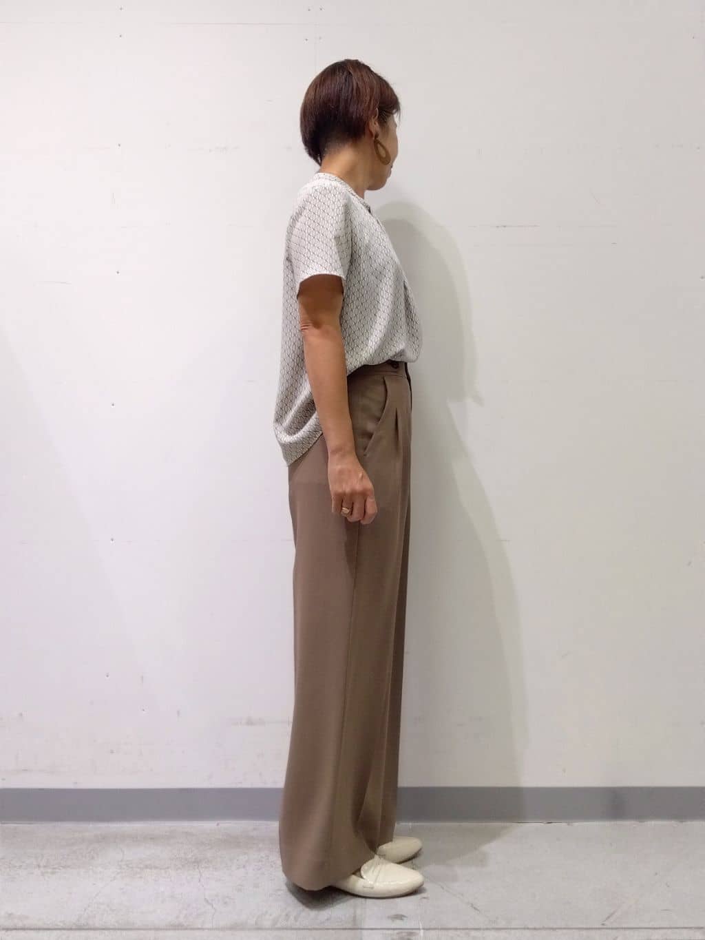 Kさんの「INDIVI｜【着心地◎！】タックワイドパンツ」を使ったコーディネート