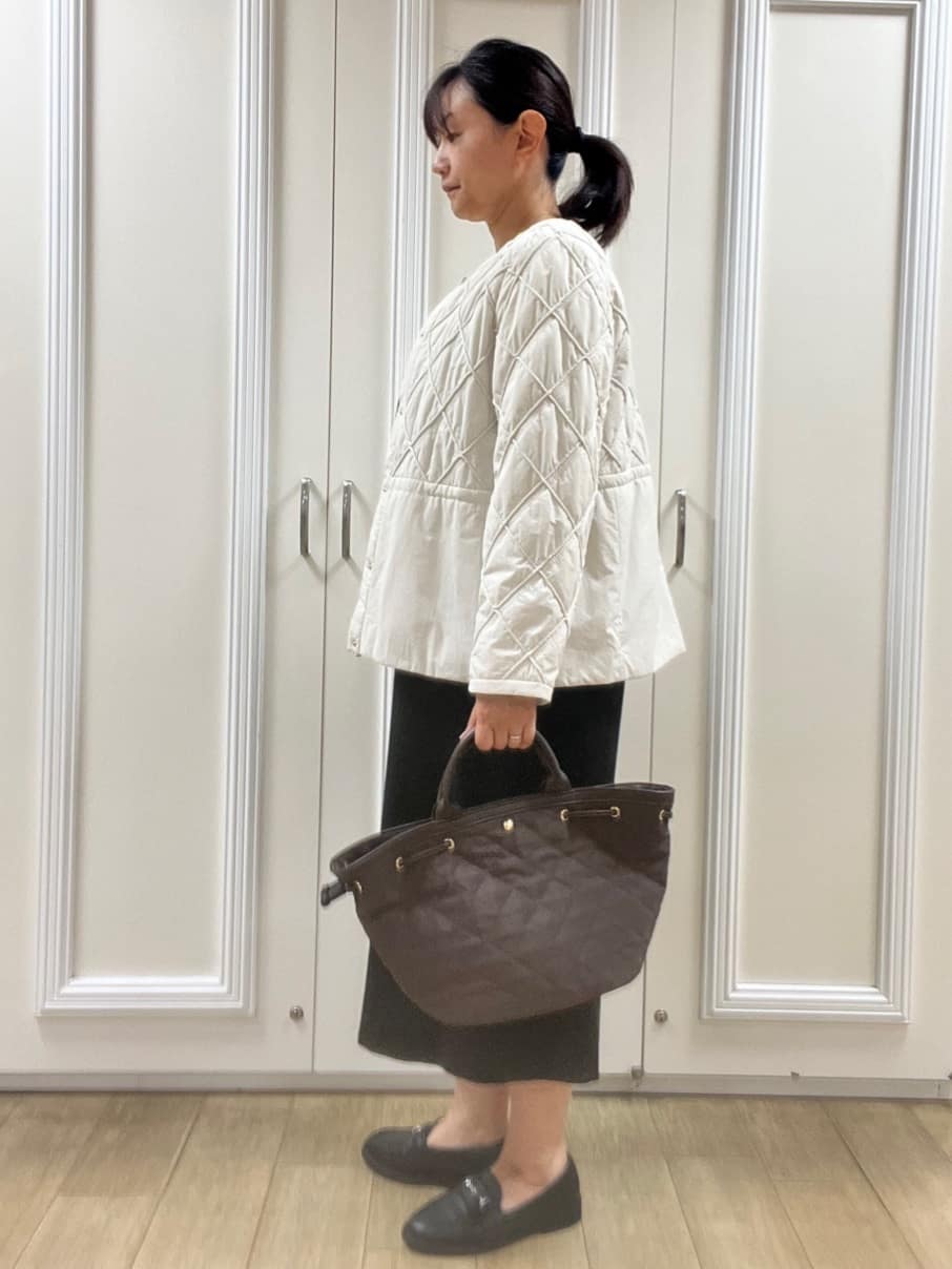 KAOさんの「Reflect｜【気軽な羽織に◎】中綿キルティングショートコート」を使ったコーディネート