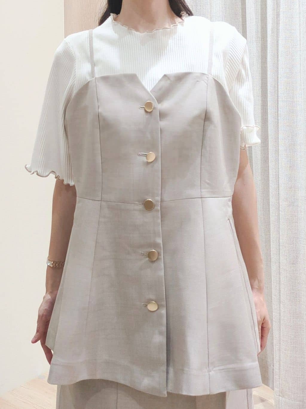 Yuiさんの「grove｜【カセット服】主役級キャミビスチェ」を使ったコーディネート