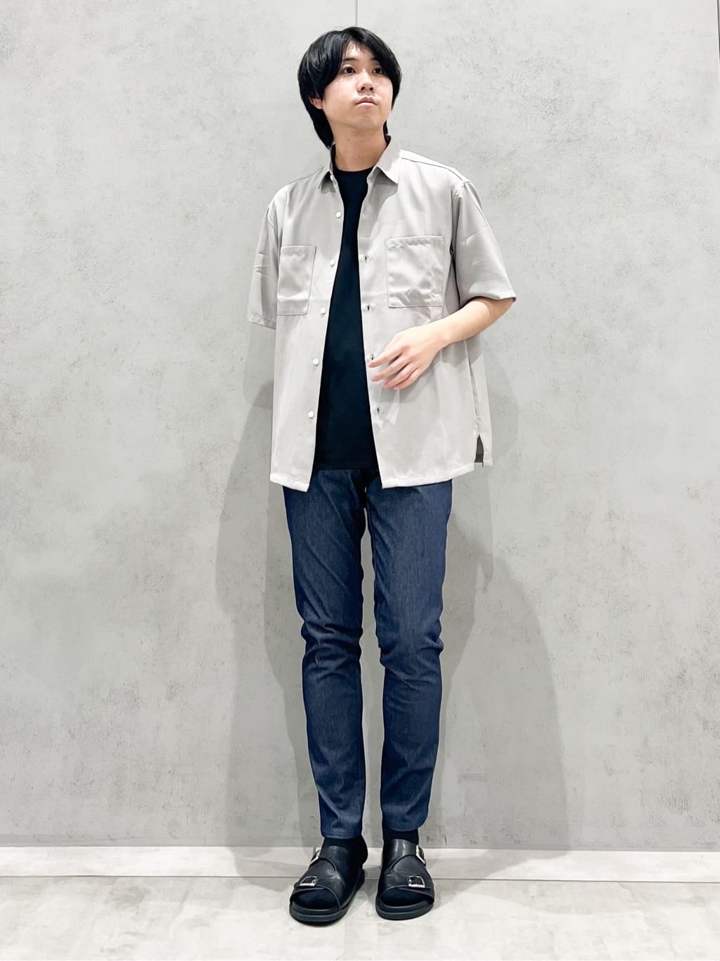 SHI-MAさんの「THE SHOP TK｜パーフェクテックリンクス半袖Tシャツ 【接触冷感／吸水速乾／UVカット／洗濯機OK】」を使ったコーディネート