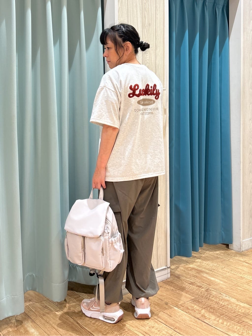 わかさんの「SHOO･LA･RUE｜【S-LL】ゆるっと楽ちん さらさらカーゴジョガーパンツ」を使ったコーディネート