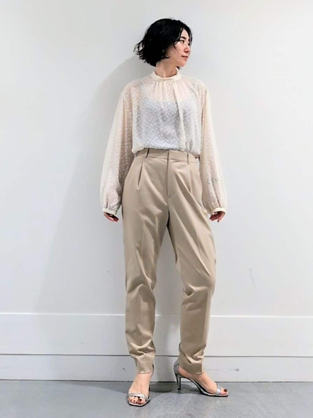 ミズタさんの「UNTITLED｜【セットアップ可/洗える】スラブテーラードカラージレ」を使ったコーディネート