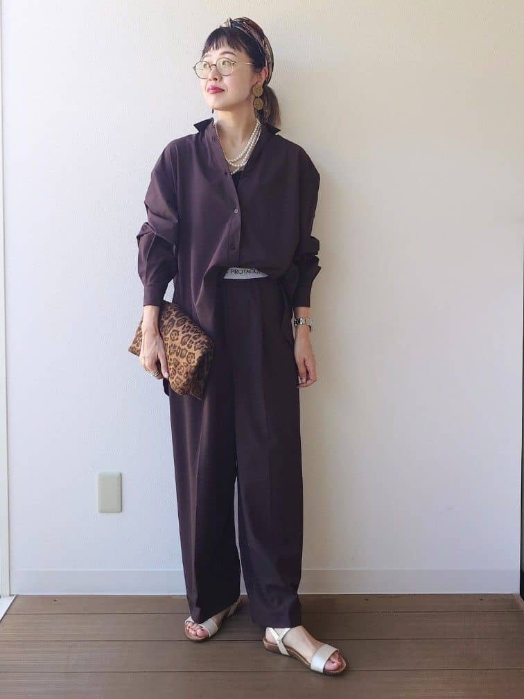MUTSUKOさんの「UNTITLED｜【PROTAGPNISTA】QUICK DRY WAIST LOGO PANTS」を使ったコーディネート