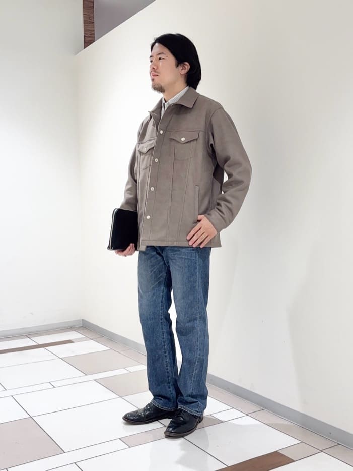 及川さんの「TAKEO KIKUCHI｜【抗菌防臭/シーズンレス】シアサッカーギンガムチェック ストレッチシャツ」を使ったコーディネート