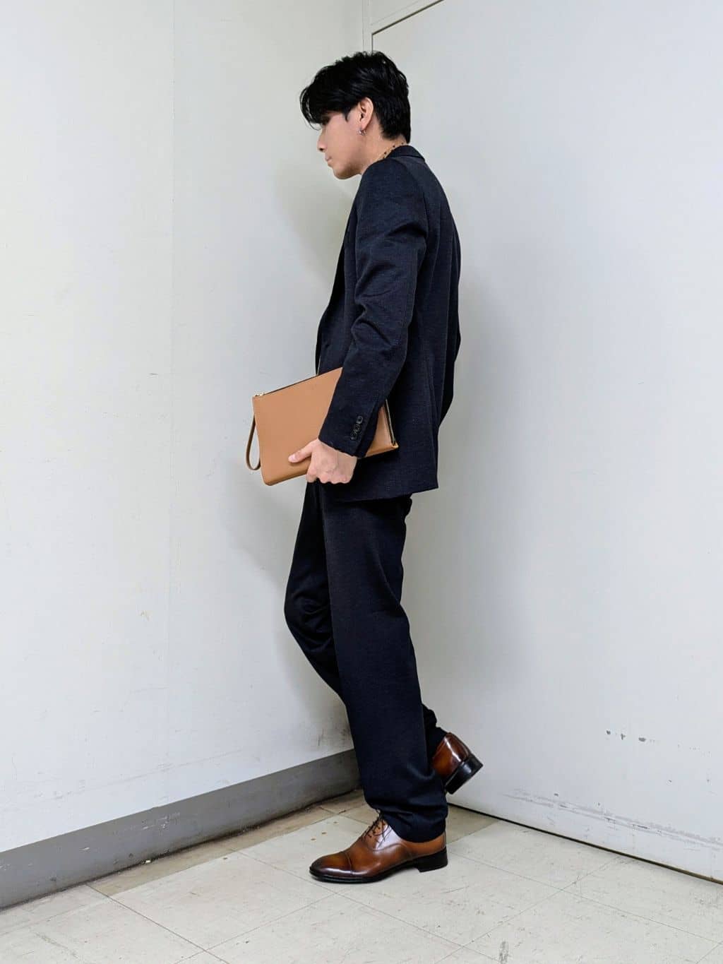 ryoさんの「TAKEO KIKUCHI｜【None Of Stress】アクティブジャージ 千鳥 ジャケット」を使ったコーディネート