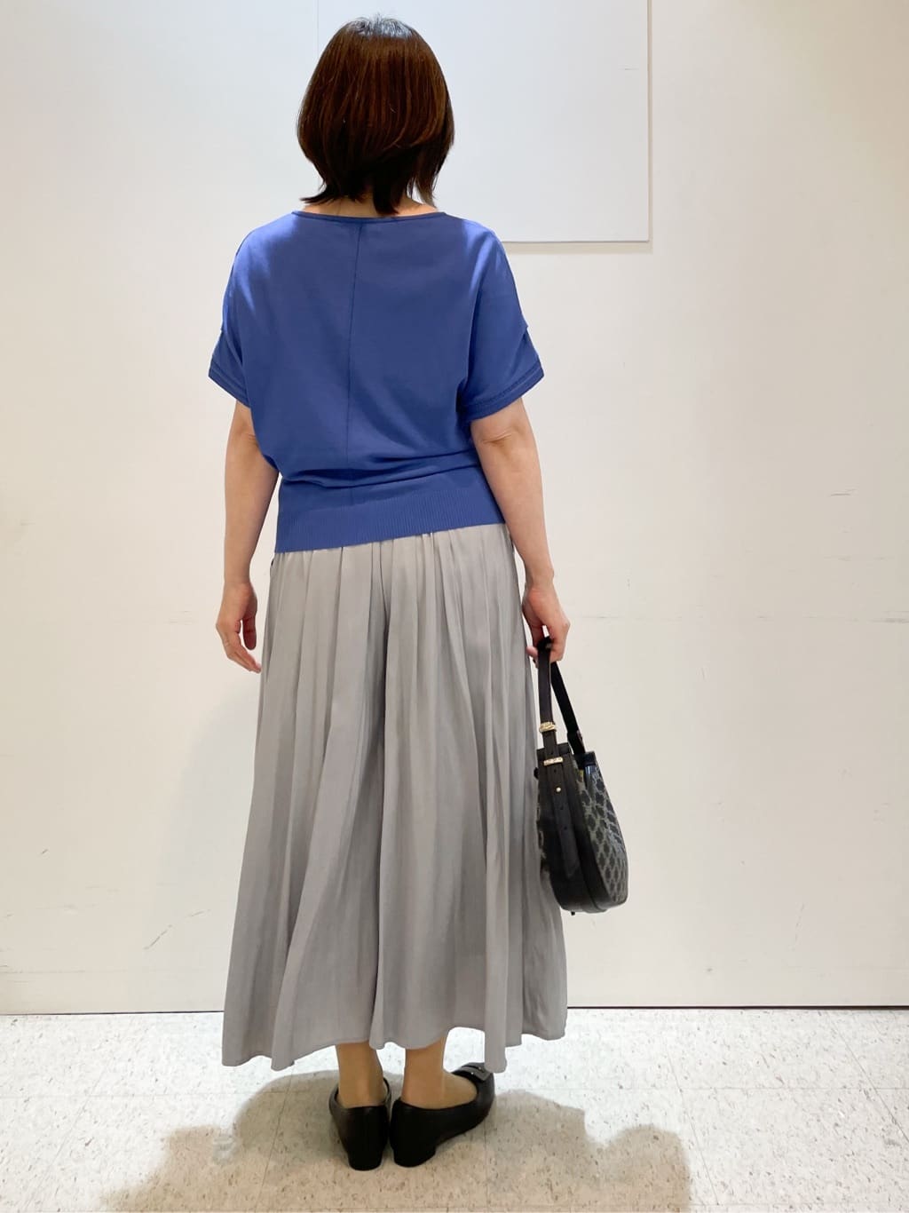 めいさんの「Reflect｜【ウエストゴム仕様／長く着られる◎】スカーチョパンツ」を使ったコーディネート