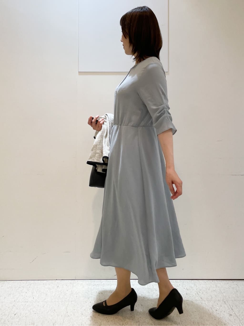 めいさんの「Reflect｜【吸水速乾／防しわ】シルキープリーツワンピース」を使ったコーディネート