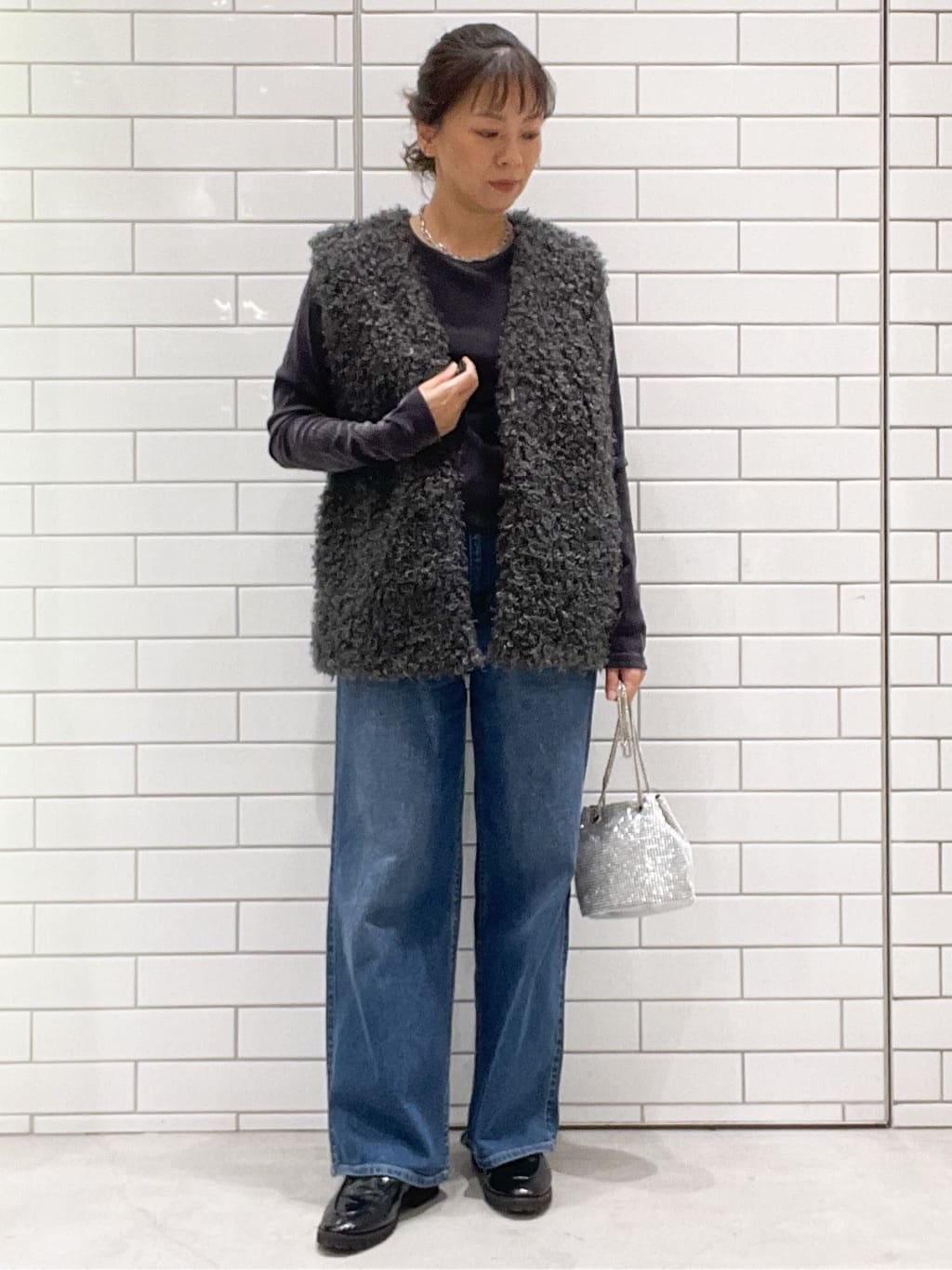 oiさんの「OPAQUE.CLIP｜ストレッチバギーデニム【洗濯機洗い可】《SS～LL》」を使ったコーディネート