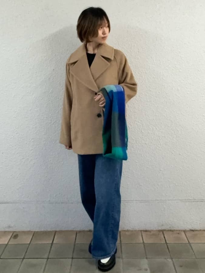 risaさんの「OPAQUE.CLIP｜ラメシャギーニット【洗濯機OK】」を使ったコーディネート