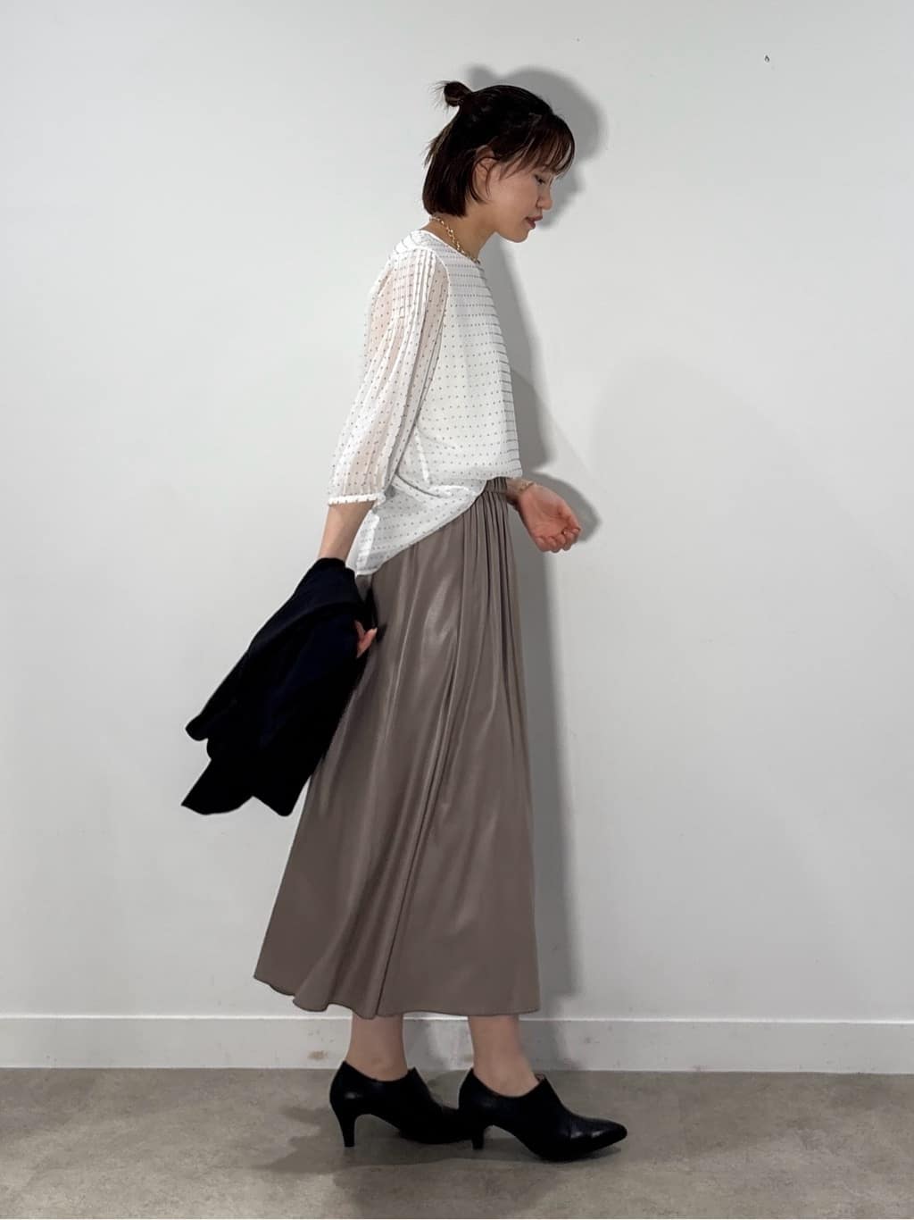 kanaeさんの「INDIVI｜【軽く羽織れる！】ダブルジャケット」を使ったコーディネート