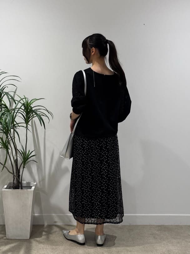 ibukiさんの「INDIVI｜【トレンド感◎】レイヤード レーススカート」を使ったコーディネート