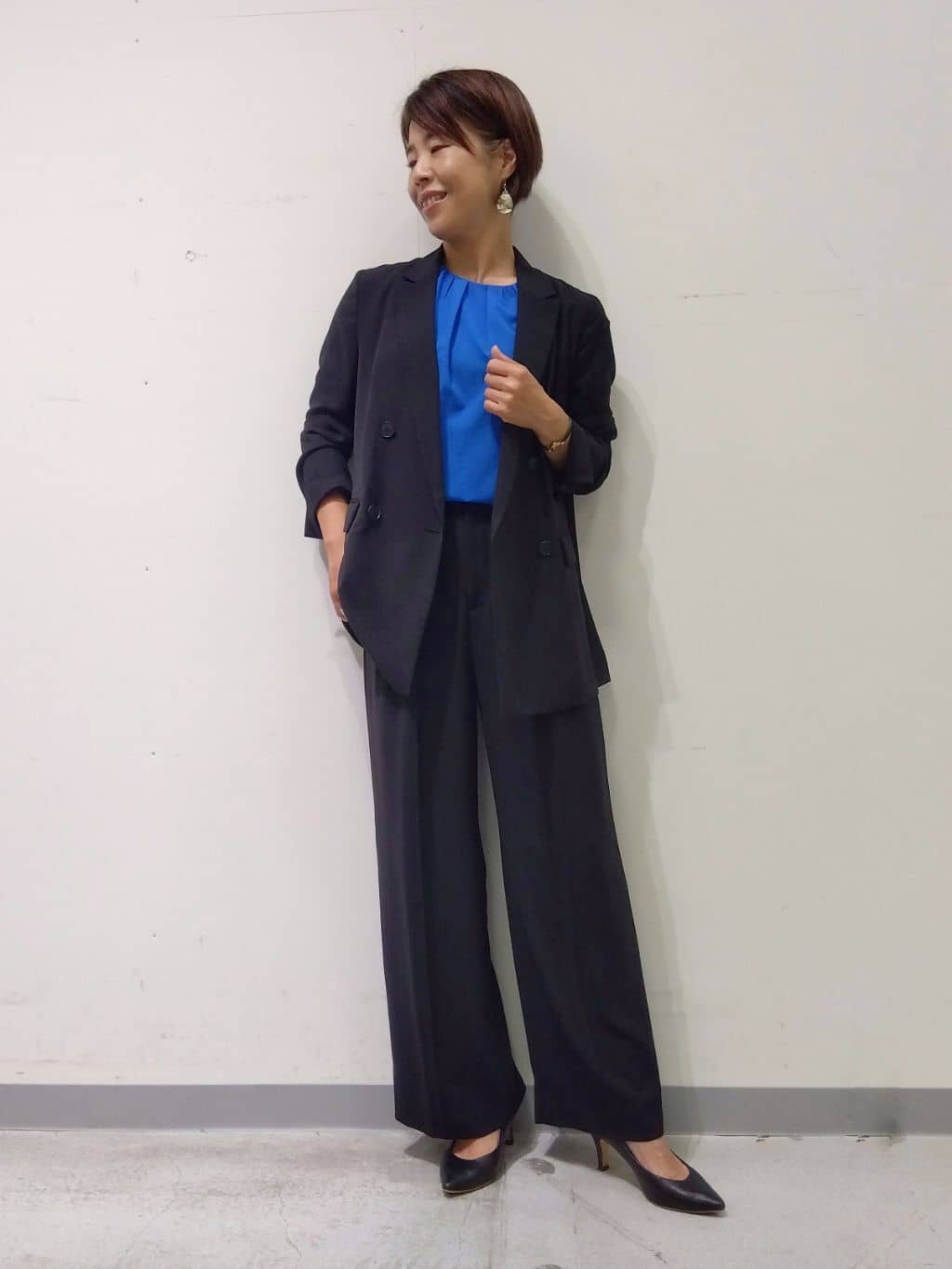 Kさんの「INDIVI｜【クールエアー素材／UVケア／吸汗速乾】エアリータックブラウス」を使ったコーディネート