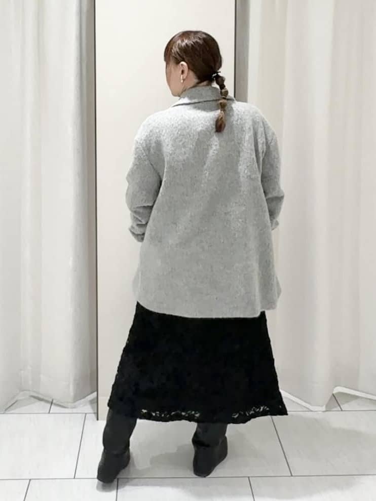 ʏᴜᴋɪᴋᴏさんの「UNTITLED｜【エレガントジャケット/アウター】イタリアンシャギーPコート」を使ったコーディネート